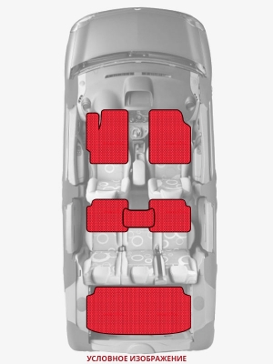 ЭВА коврики «Queen Lux» комплект для Audi A7 Sportback (1G)
